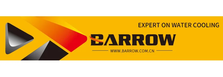 Barrowch Процессор воды блок использовать для INTEL LGA1150 1151 1155 1156 2011X99/RGB светильник Совместимость 5V GND 3PIN системной платы