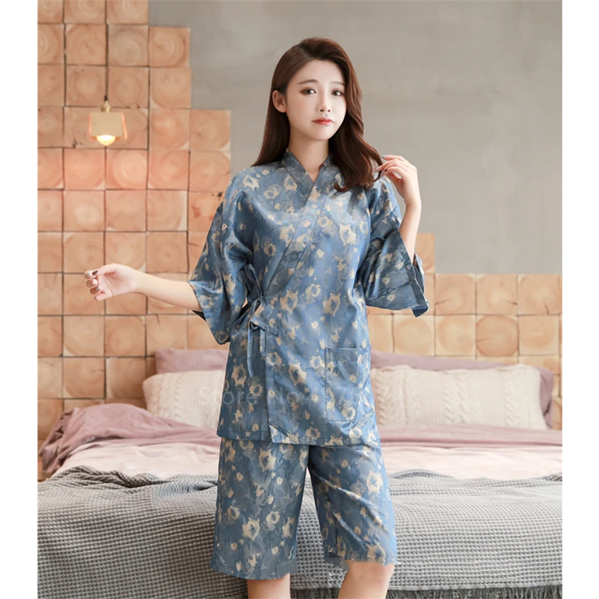 Традиционное кимоно в японском стиле комплект с топом и юбкой для пар женщин