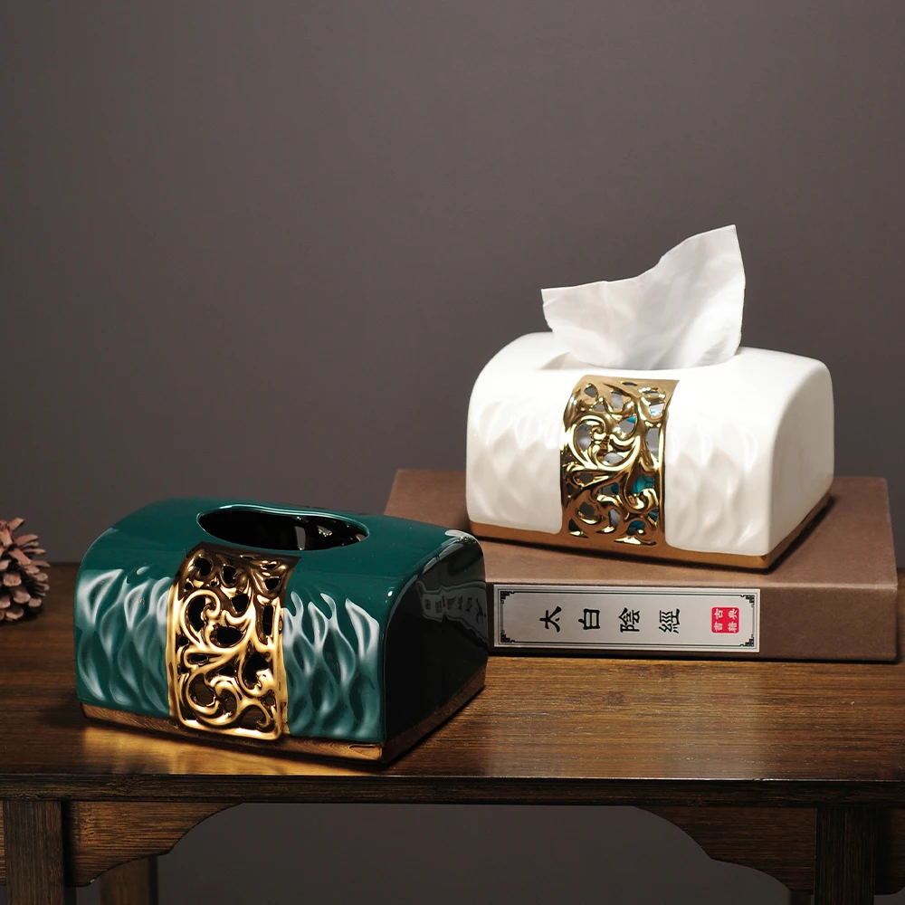 

Chinese Tissue Boxes Dining Table Napkin Holder Tissue Box Handkerchief Box Storage Organizer Servilletero Home Decor 50TB