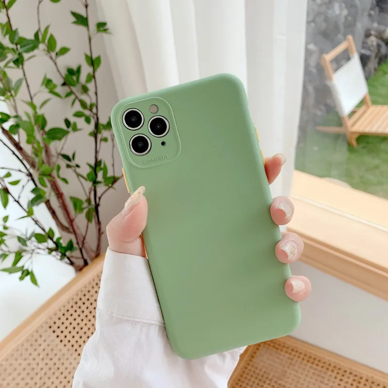 Защитный чехол карамельного цвета для телефона iPhone 11 Pro Max XR X XS 7 8 Plus мягкий из ТПУ