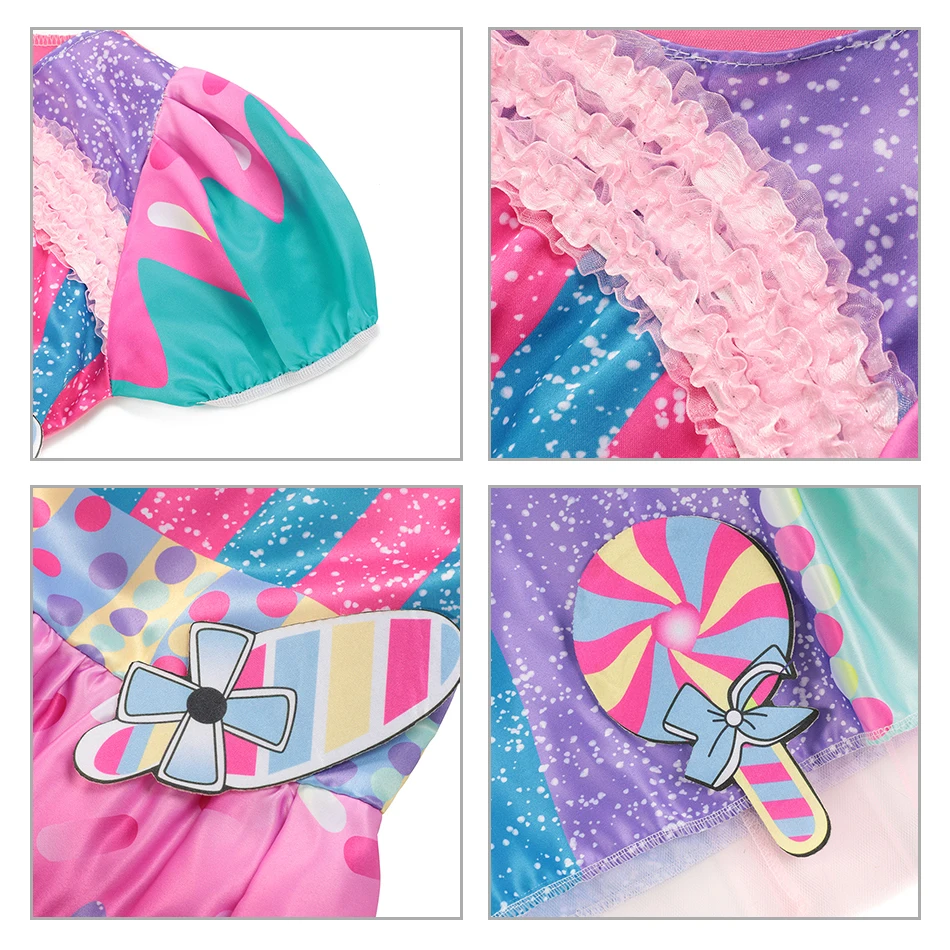 

Sweet Candy Dress Girl Clothes Summer Kids Carnival Frock Little Girl Birthday Fancy Rainbow Dress Kids Birthday Fancy Twirl Rob