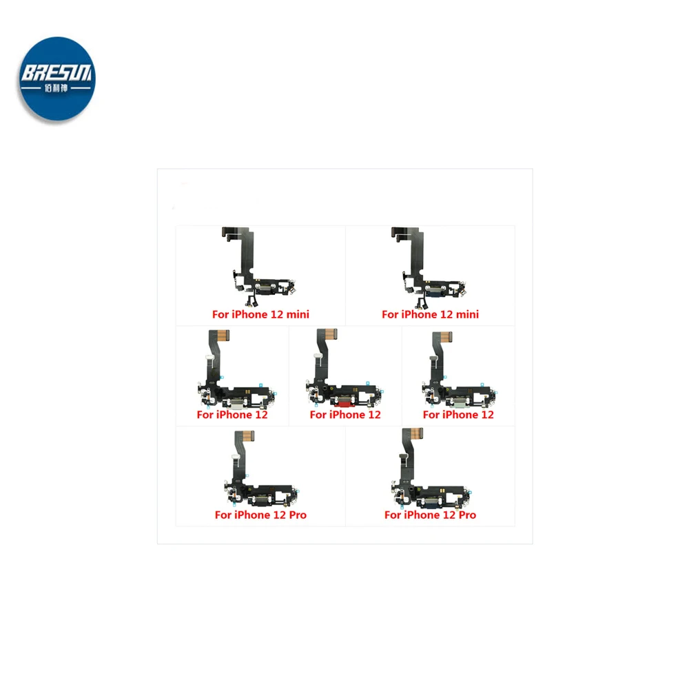 

USB Charger Power Port Dock Connector Plug Charging Flex Cable For iPhone 12 mini 12 Pro Max Microphone HeadPhone Audio Jack