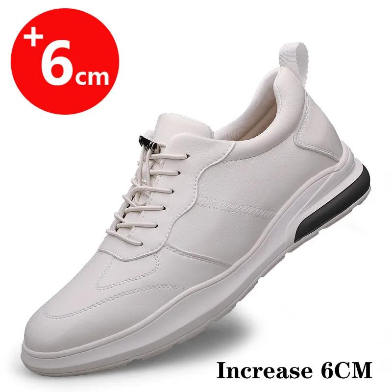 

Men Height Increase Shoes Men Sneakers Elevator Shoes Height Increase Shoes White Sneakers Black Shoes insole 6CM Tall Shoes