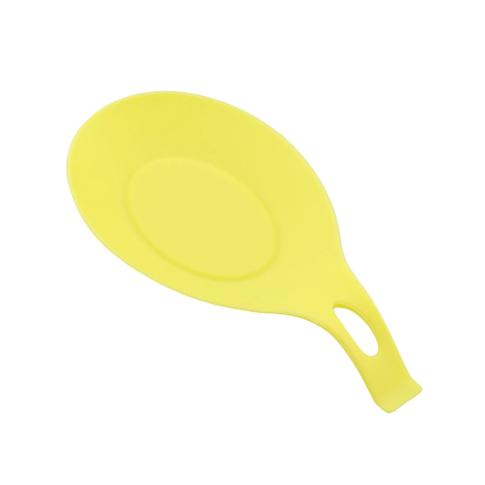 Силиконовая изоляционная ложка для отдыха термостойкий стеклянный поднос