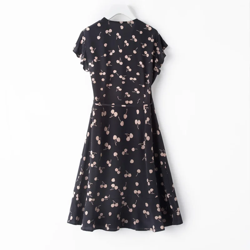 Женское шелковое платье осенняя юбка из шелка тутового шелкопряда с приталенной