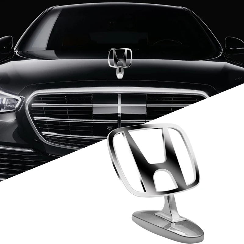 

1pcs Car logo stereoscopic decoration front labeling metal 3D stereo For Honda Civic 8 2006 2007 2008 2009 CBR 1000 2008-2013