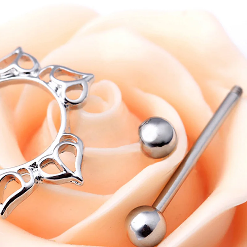 Сексуальное медицинское стальное кольцо на соски пирсинг ювелирное изделие для