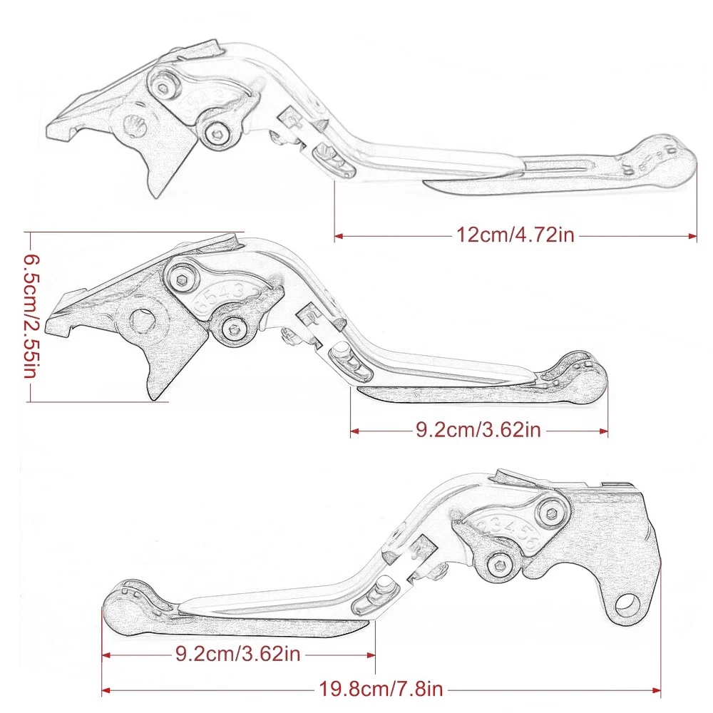 For Ducati Monster ST2 M 400 600 620 695 750 919 796 696 M600 Motorcycle Accessories Folding Extendable Brake Clutch Levers | Автомобили и