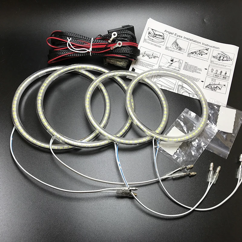 HochiTech ультра яркие красные/зеленые/Белый светодиодный глаза ангела 12 В halo Кольцо