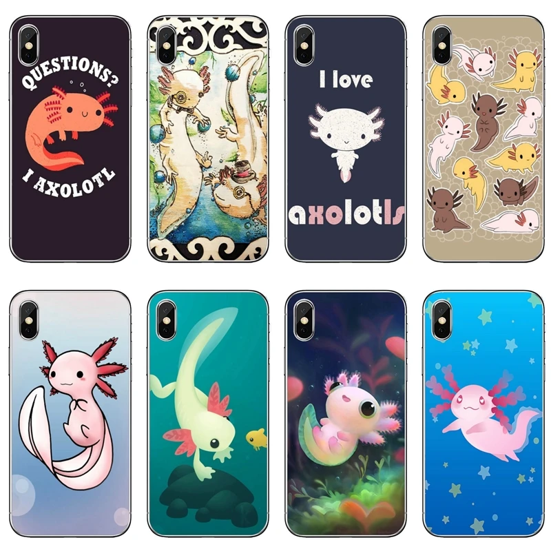 Милые очаровательные Axolotls для Samsung Galaxy A10 A30 A40 A50 A60 A70 A6s A8 A9s J4 J6 Prime Plus 2018 чехол |