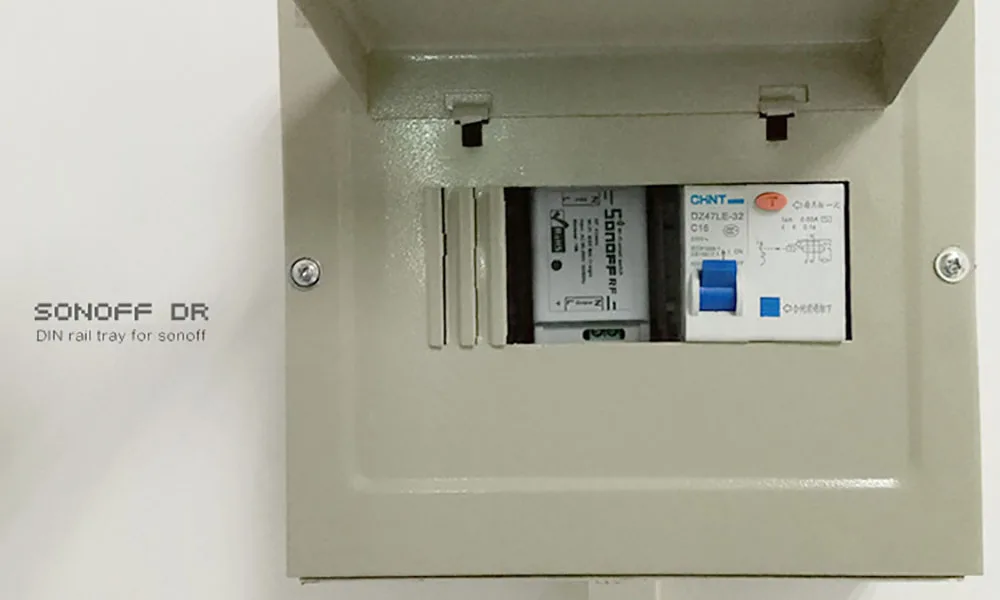 Интеллектуальный выключатель света SONOFF DR DIN Rail лоток для Basic/RF/ Pow/