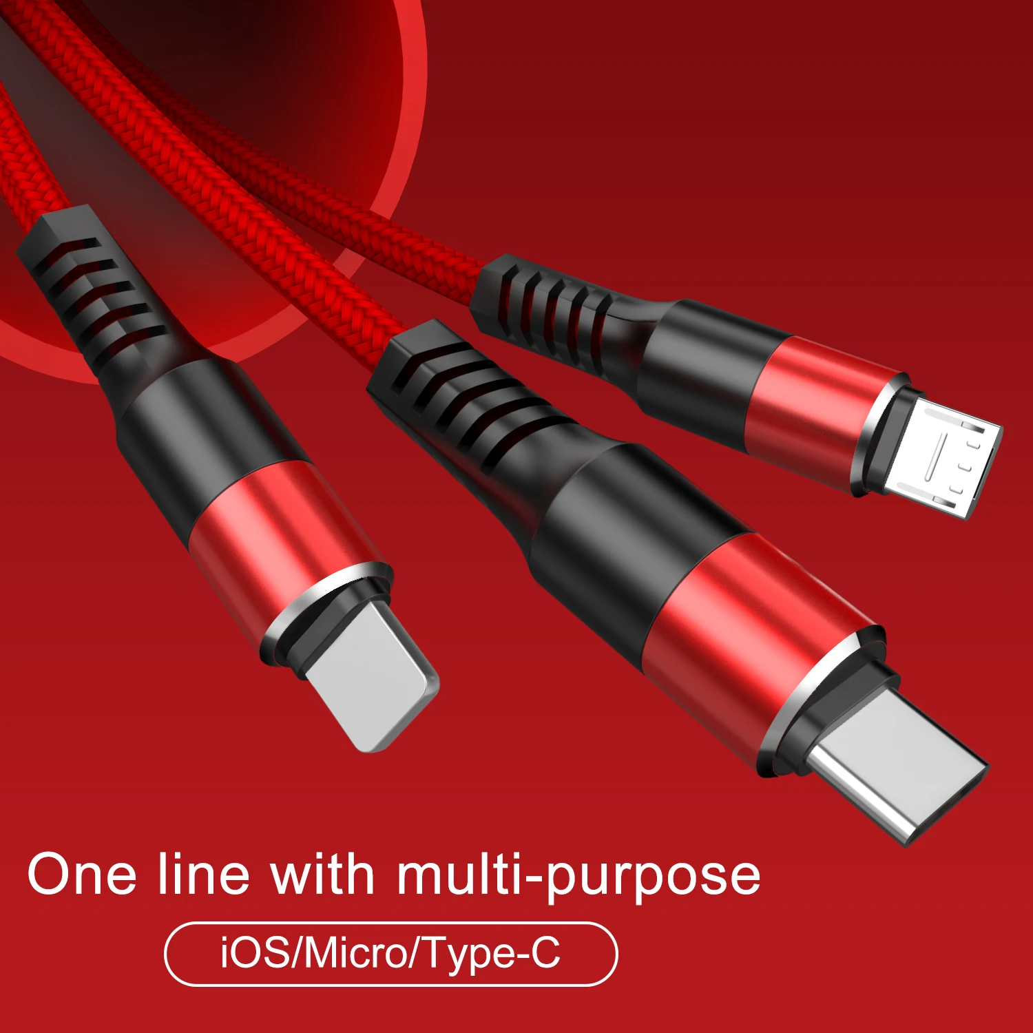 3 в 1 usb кабель Линия для Android type-c микро линия передачи данных Быстрая зарядка зарядное устройство usb кабель type c для samsung для oneplus 6t кабель