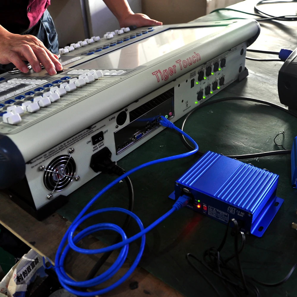 Thernet DMX узел четыре выхода DMX512 RDM V1.0 доступен адаптер с поддержкой DHCP индикатора