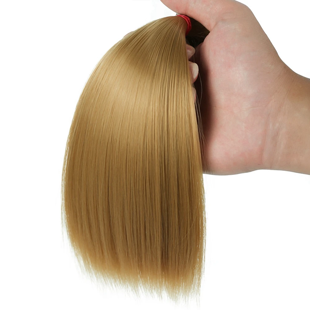 1/3 1/4/ 1/6 1/12 DIY Doll Accessories Straight Synthetic Fiber Wig Hair for High-temperature Wire Dolls Wigs 15cm | Игрушки и хобби