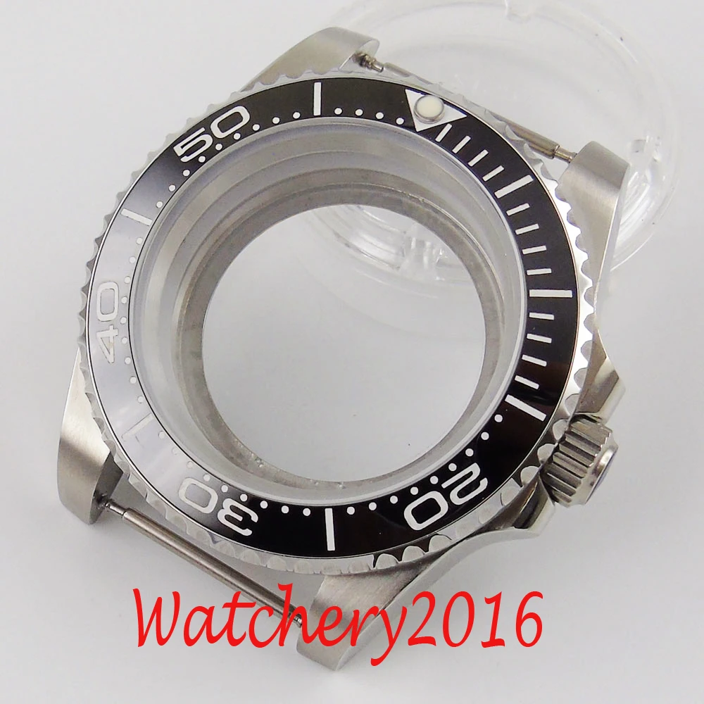 

Fit NH35 Automatic Movement New 40mm Watch Case with Transparent Backcover Rotating Bezel