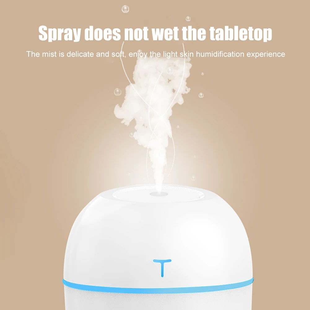 

200ml Humidifier Mini USB Diffuser Ultrasonic Air Sterillize LED Light Essential Oil Water Replenishing Instrument