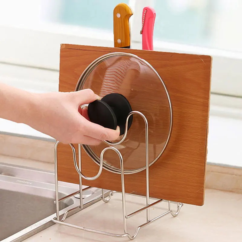 Кухонная тонкая полка держатель ножа Проволочная рамка стойка из нержавеющей