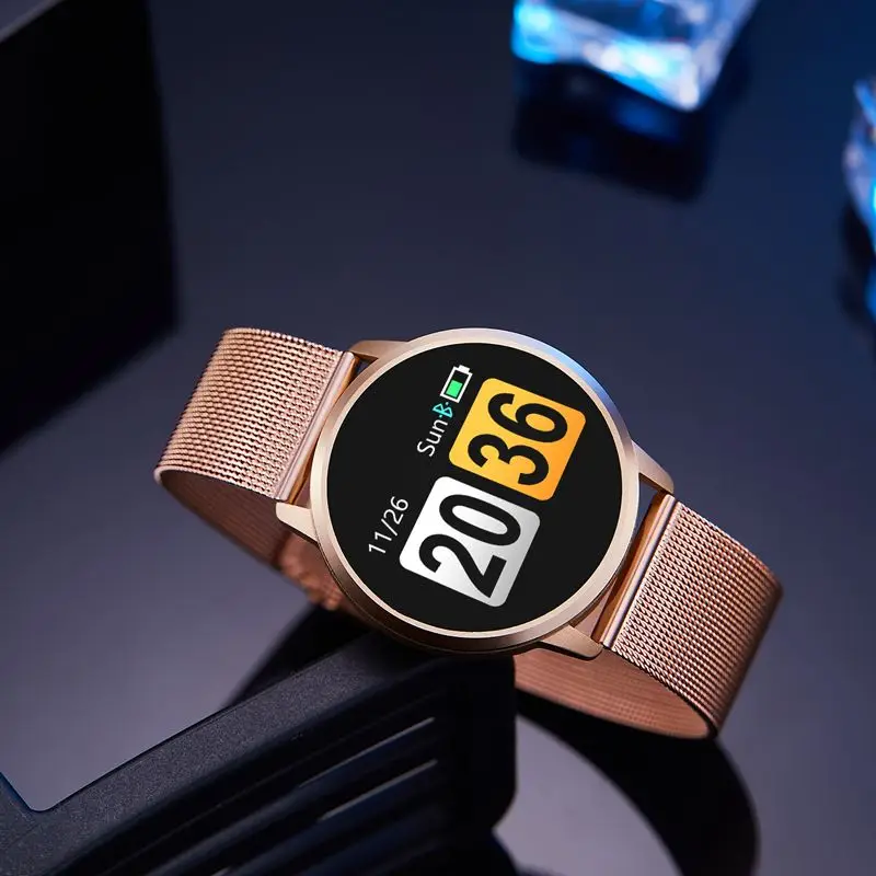 2019 Новинка Q8 плюс розовое золото смарт часы Мода электроника для мужчин и женщин