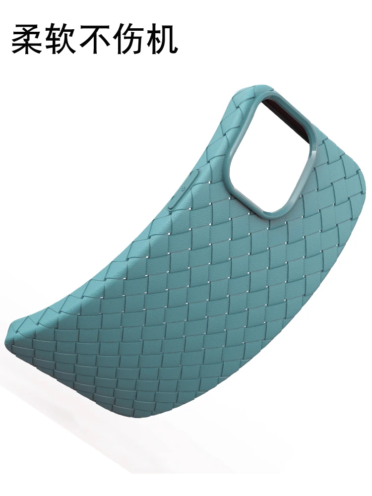 

Breathable Mesh Case For iPhone 13 12 11 Pro Max Mini Xs 7 8 Plus X XR Leather TPU Weaving BV Grid Cover iPhone13 Silicone Funda