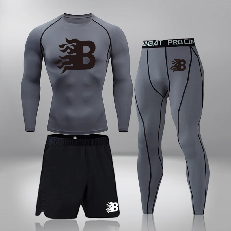 

Men's Ski Sport Gym Fitness Thermal Underwear For Men Male Thermo Clothes Long Johns Set Winter Compression Underwear Quick Dry