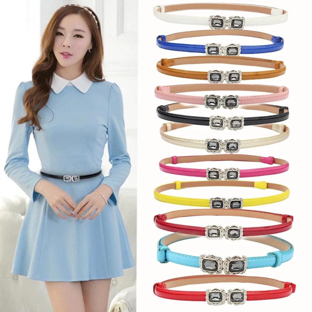 Элегантные Стразы для женщин пояс карамельный кожаный аксессуары платья высокое