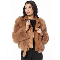 high quality fox fur coat women jacket 2021 new autumn winter fashion casual overcoat plus size customized