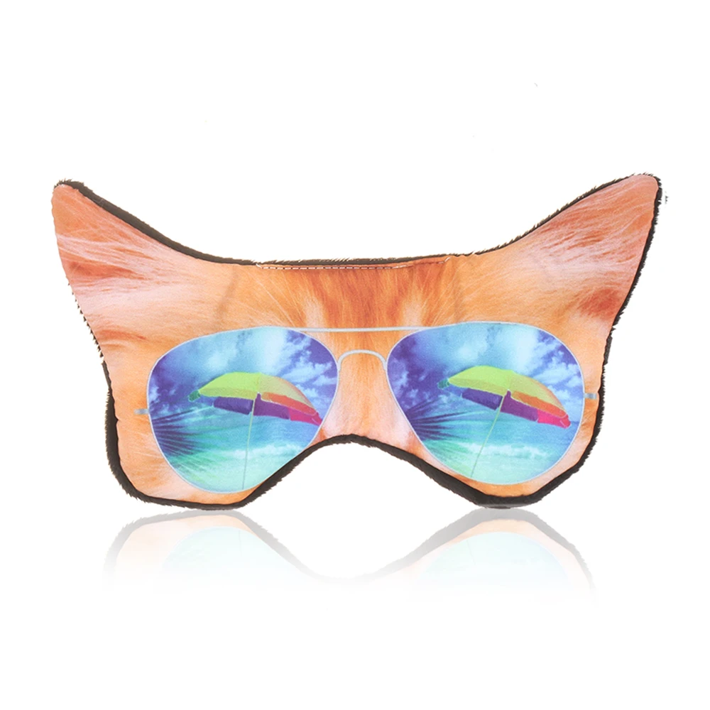 1 шт. печать маска для глаз способствования сна с рисунками зверей из