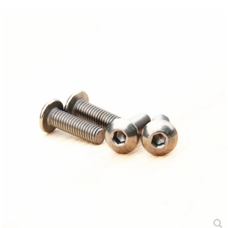 

20PCS iso7380 m2 m2.5 m3 m4 m5 m6 pure titanium hex socket button head screw