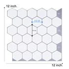 Водоотталкивающий и маслостойкий брызговик для унитаза, легко устанавливаемые обои, шестигранная настенная плитка