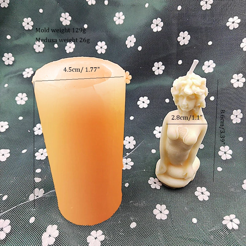 

2021 New 3d Medusa Beauty And Snake Candle Mold Candle Mould Diy Handmade Candle Material Resin Mold Candle Making Supplies