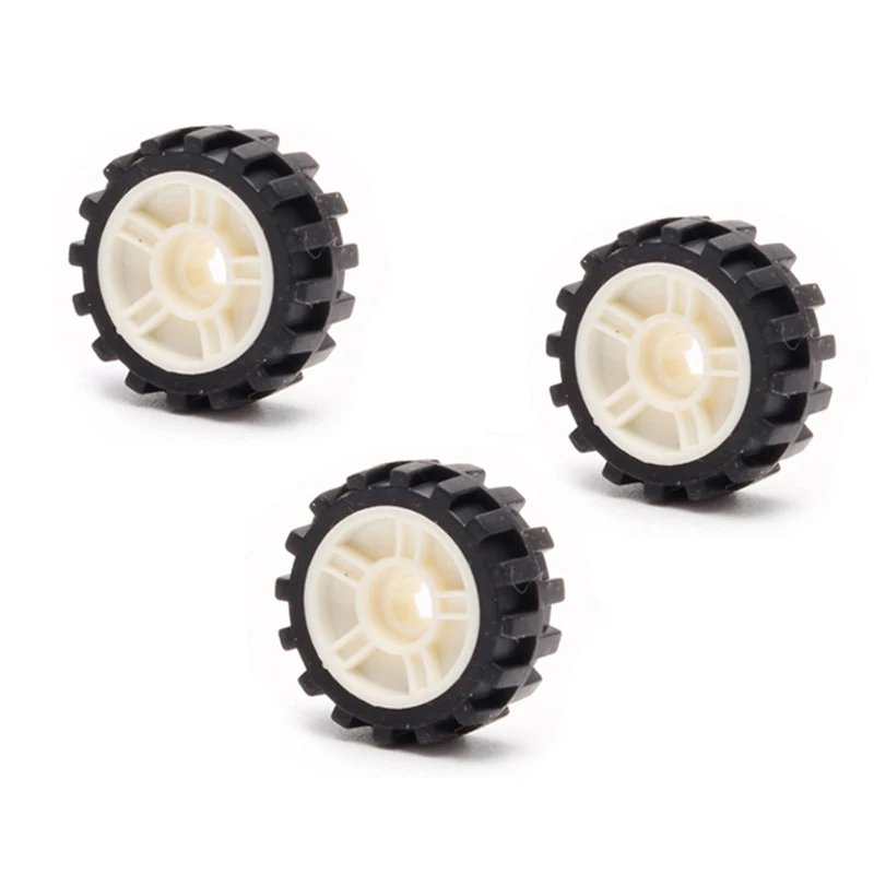 

200pcs 15x6mm wheels MOC Building Bricks Parts Tires diy Assembly Blocks Toy for Kids Children Birthday Educational Gift