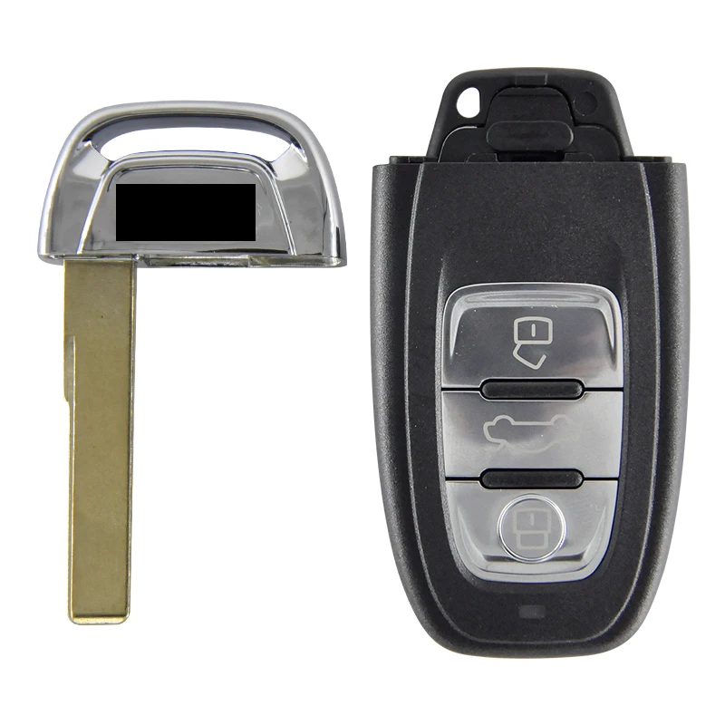 Datong World Car Remote Control Key Shell Case For Audi A4 A4L A5 A6 A6L Q5 S5 Replacement Keyless Promixity Card Housing Cover |
