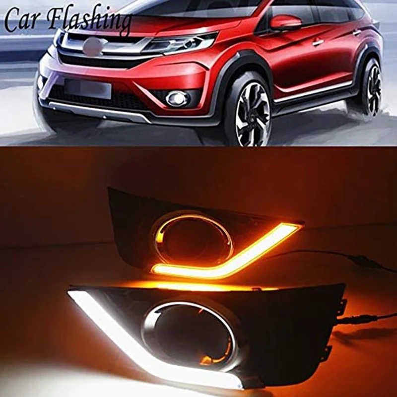 

Car LED Daytime Running Lamp DRL Bezel for Honda BR-V BRV 2012-2016