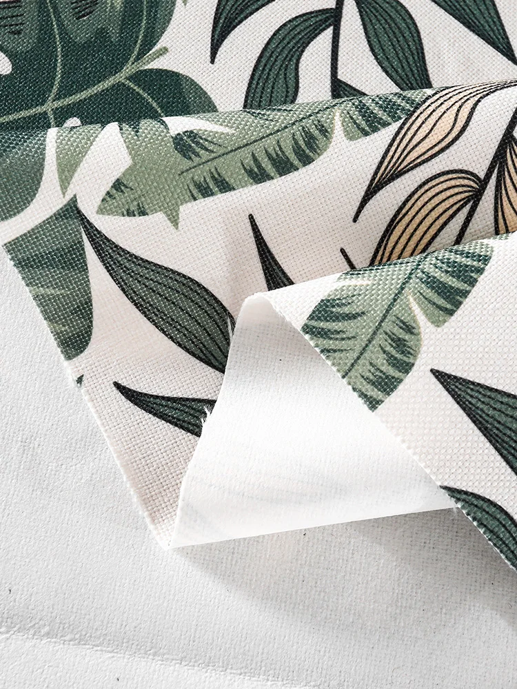100cm*180cm/Piece Cotton And Linen Plant Printing Fabric Cloth Sofa Tablecloth Curtain Bag DIY Handmade Material | Аксессуары для
