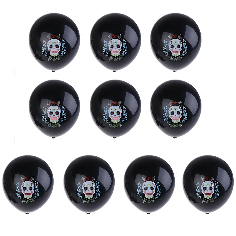 10 шт./лот латексные воздушные шары в виде сахарного черепа День мертвых игрушки