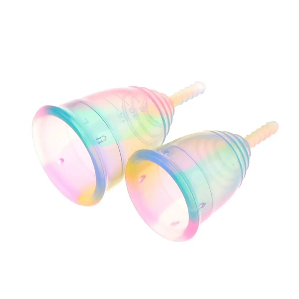 

Colorful Women Cup Medical Grade Silicone Menstrual Cup Feminine Hygiene Menstrual Lady Cup Health Care Period Cup