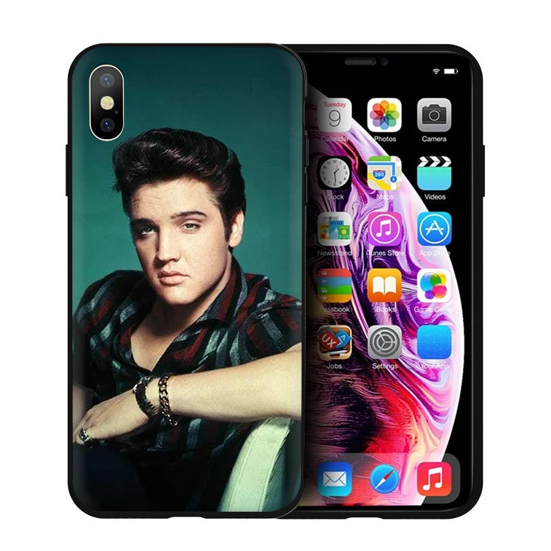 B6 Мягкий силиконовый чехол для телефона EWAU Elvis Presley для iPhone 5 5S SE 6 6s 7 8 plus X XR XS 11 Pro Max - Цвет: B6