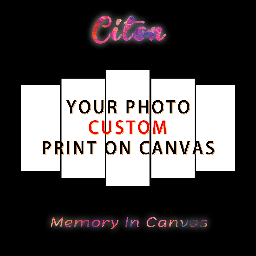 Индивидуальные парусиновые постеры с масляной живописью семейные фотографии