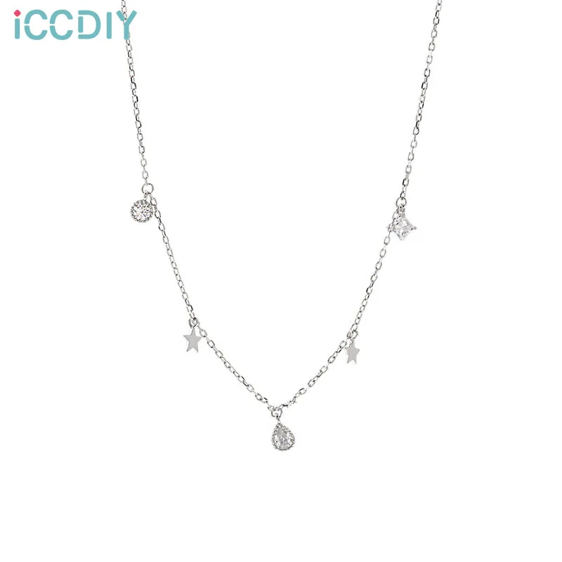 

Star drop tassel necklace female simple temperament fashion Japanese Korean tide wild 2021 new clavicle chain