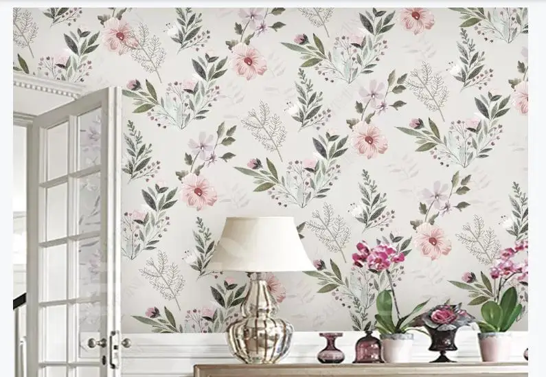 Настенные 3D обои с принтом на заказ пасторальные маленьким цветочным рисунком