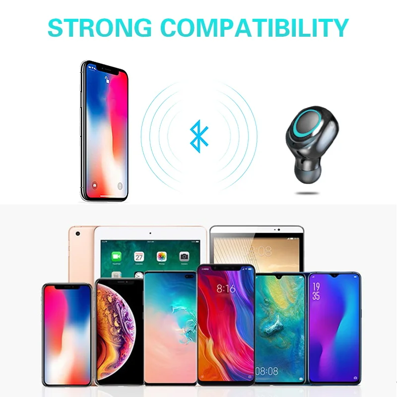 Спортивные наушники водонепроницаемые bluetooth настоящие Беспроводные с