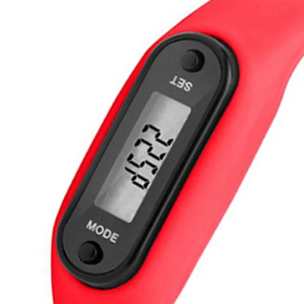 GENBOLI Спорт на открытом воздухе силиконовый шагомер для женщин и мужчин