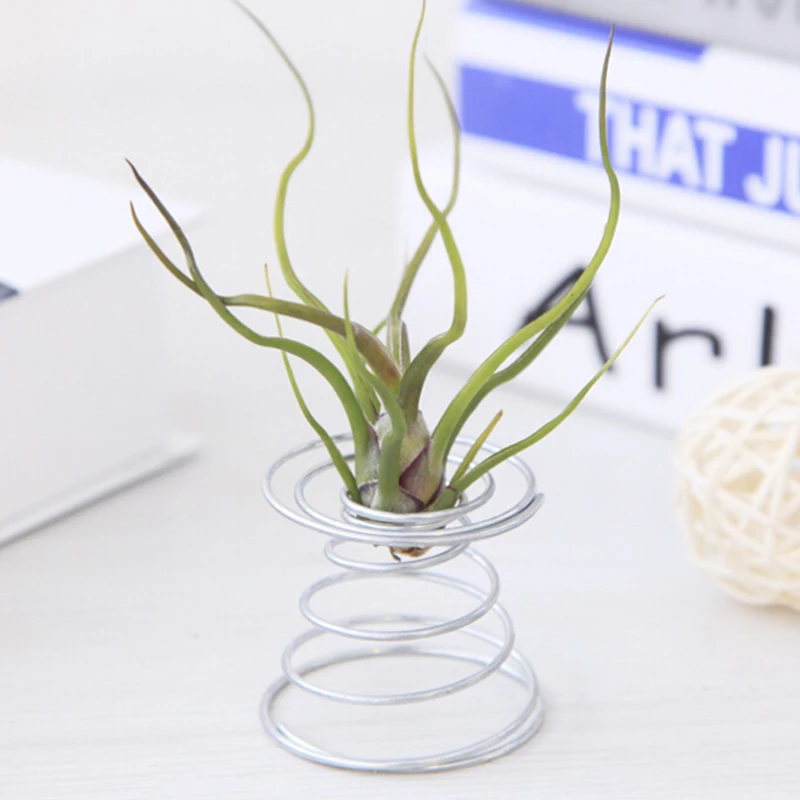 Металлическая железная Весенняя подставка для цветов полый пол в форме