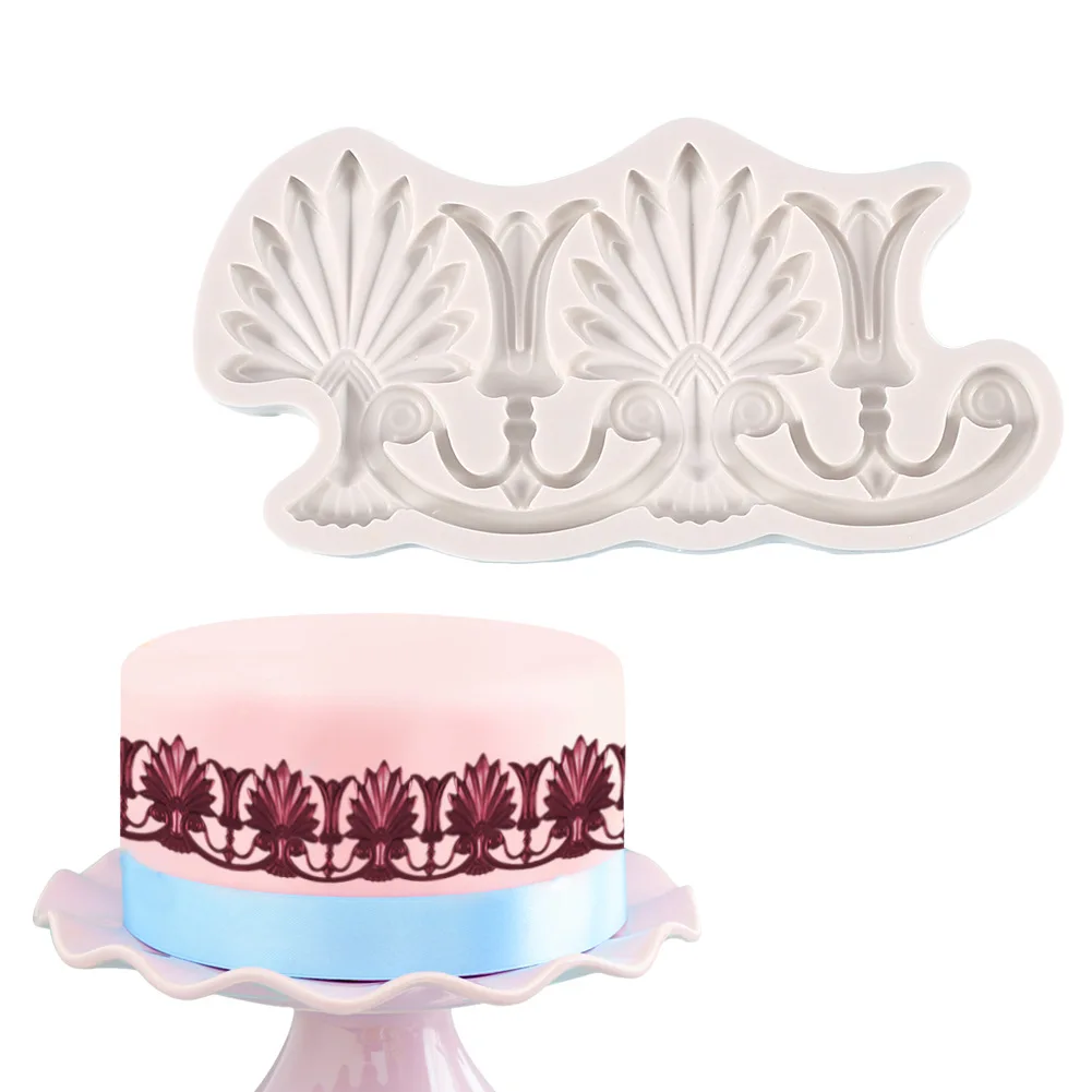 

European Style Retro Pattern Silicone Mold Chocolate Fondant Cake Decoration Silicone Resin Mold