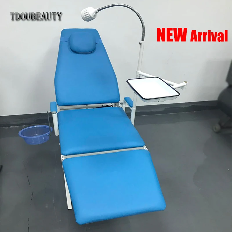 Портативный стоматологический стул TDOUBEAUTY с подставсветильник для холодного