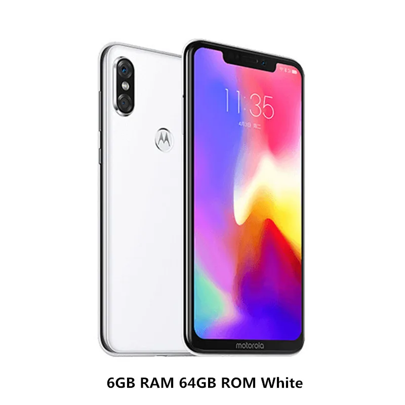 6GB 64GB White MOTO P30, глобальная прошивка, 6 ГБ ОЗУ, 64 Гб ПЗУ, мобильный телефон, двойная камера, восьмиядерный смартфон Snapdragon 636, отпечаток пальца, распознавание лица - Цвет: 6GB 64GB White