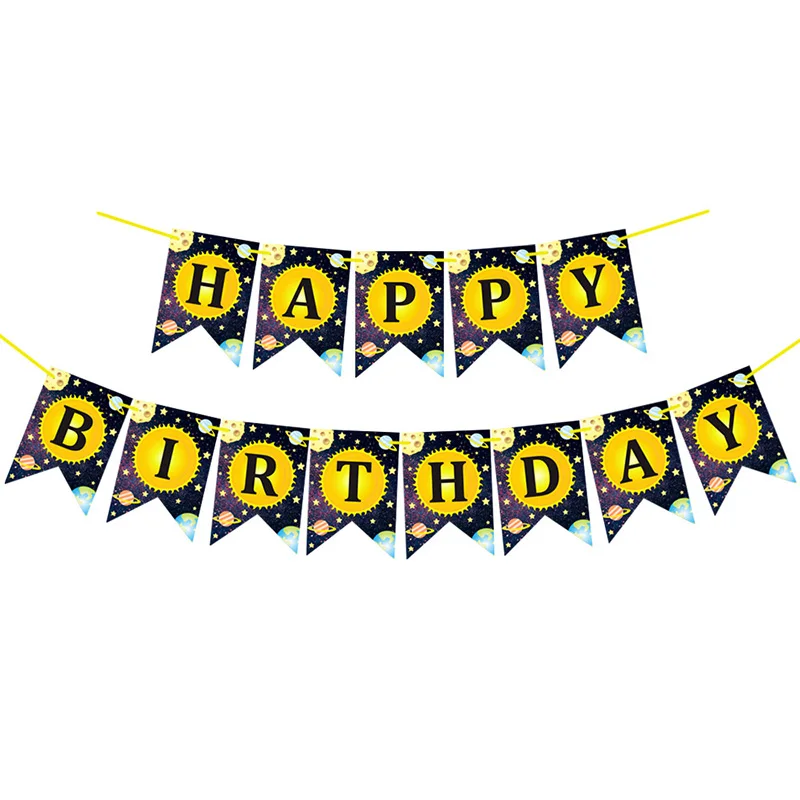 13 шт./лот Милая планета Космос день рождения рыбий хвост флаги вымпелель