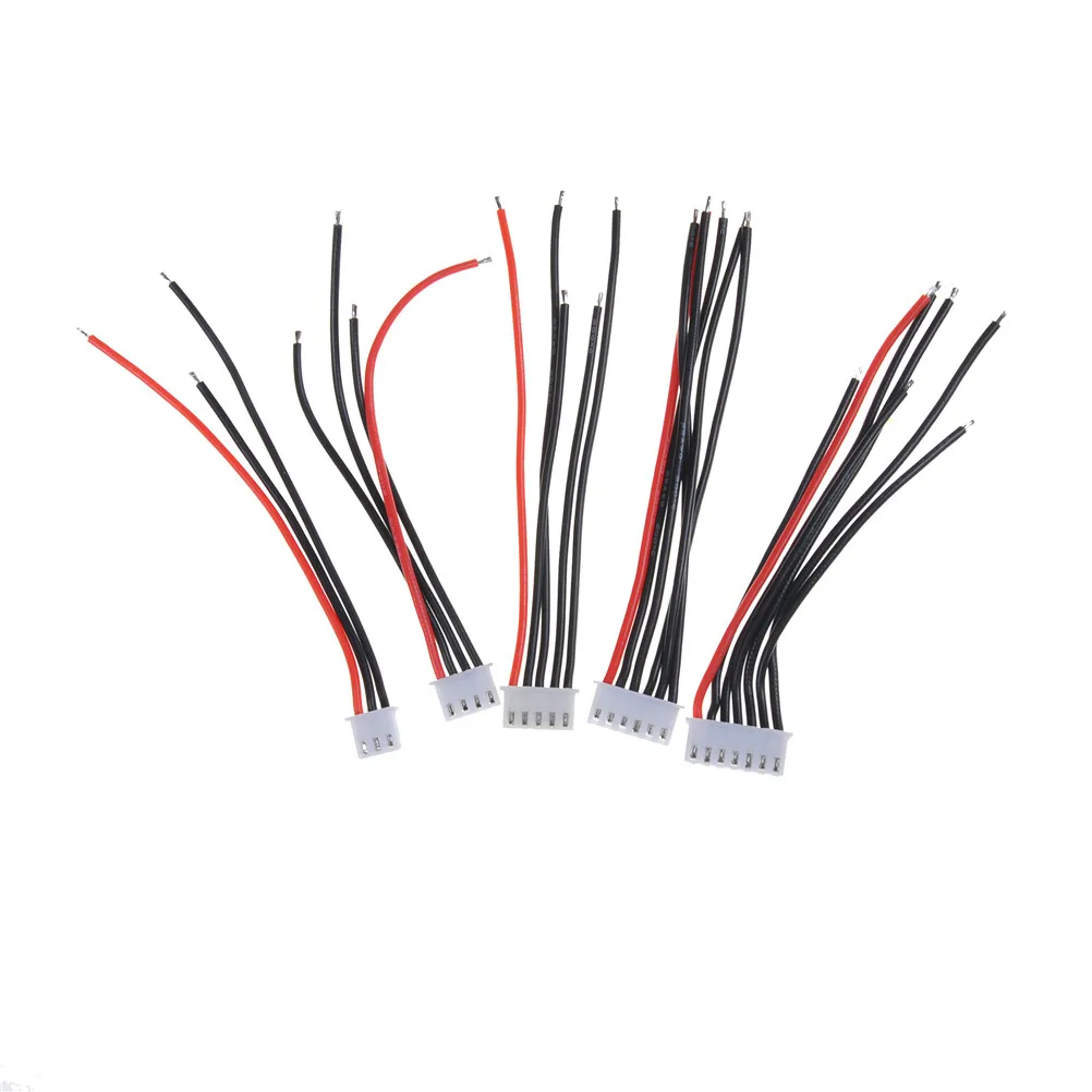 

5pcs/lot 2S 3S 4S 5S Lipo Battery Balance Charger Cable IMAX B6 Connector Plug Wire 22AWG 100mm JST-XH Balancer cable