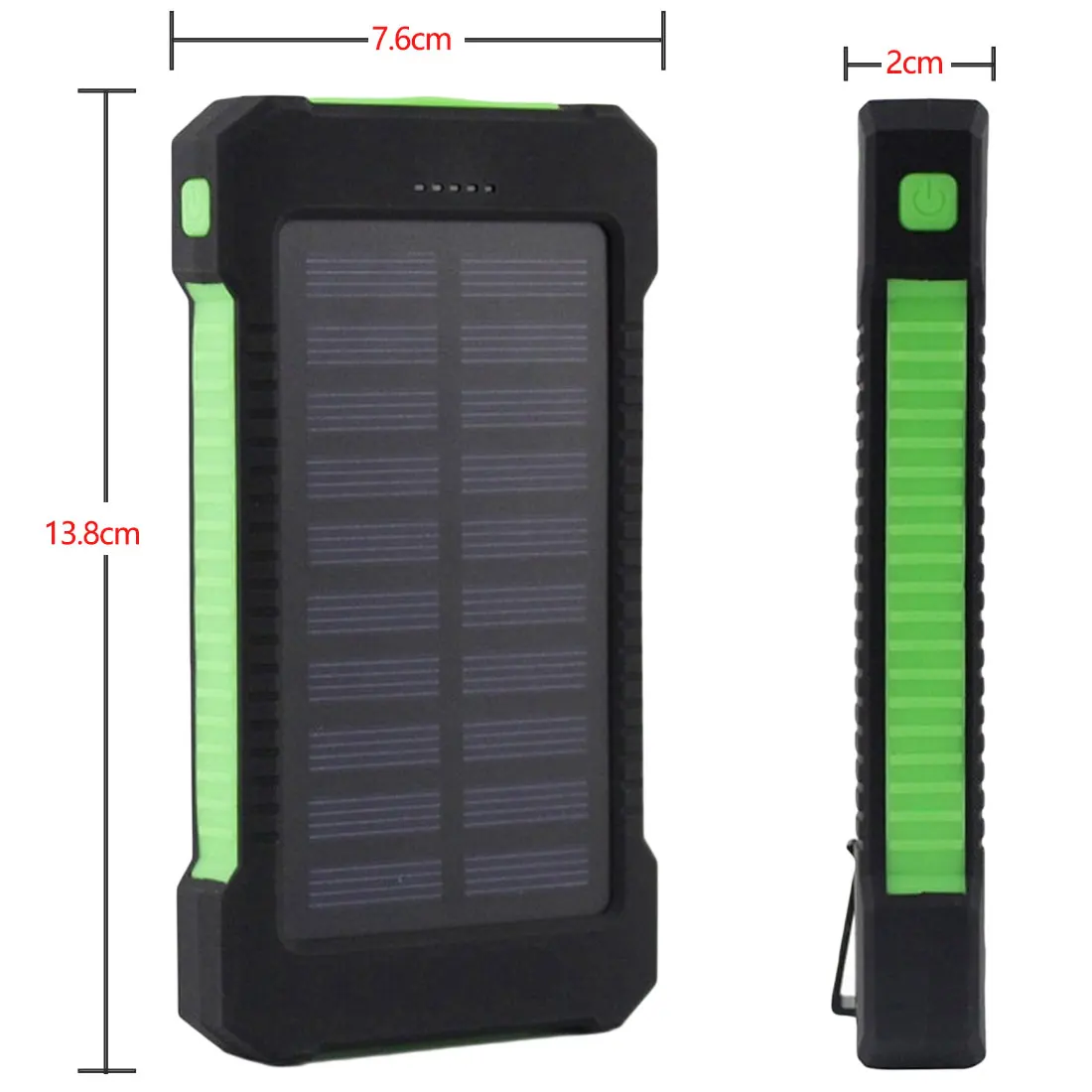 Водонепроницаемый ультратонкий полимерный внешний аккумулятор на солнечной