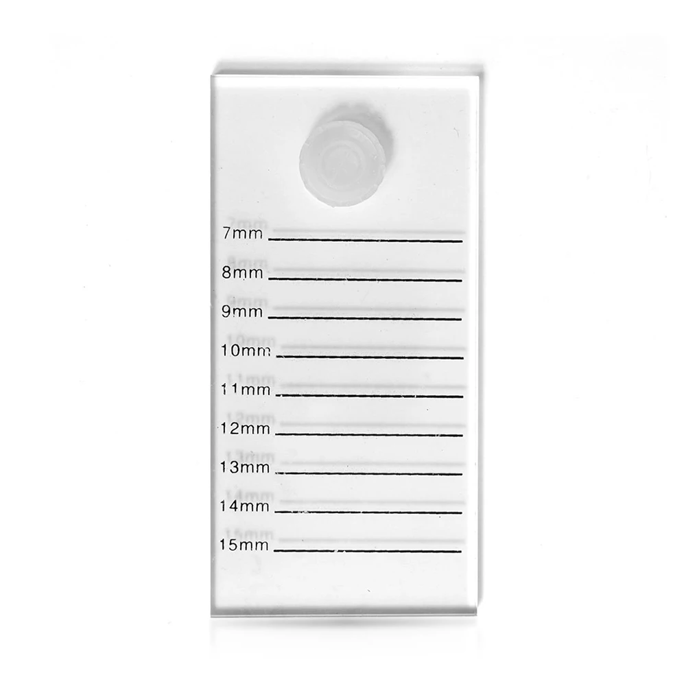 

New 2 In 1 False Eyelashes Palette Stand Pad Pallet Acrylic Lashes Holder With Tick Mark Fake Lashes Extension Essential Tool